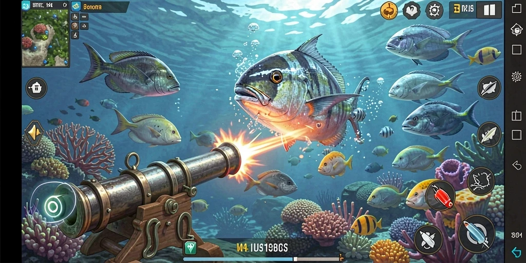 Tangkapan layar dari pertarungan epic melawan monster boss.