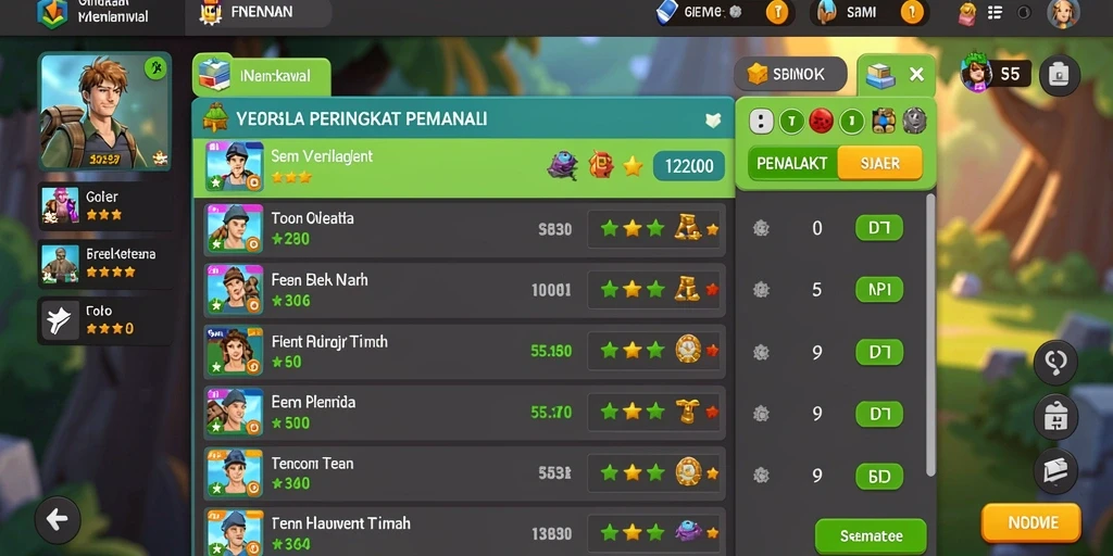 Tangkapan layar menunjukkan momen aksi seru dalam permainan.