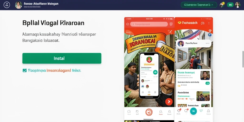 Tampilan awal yang menarik dan intuitif.